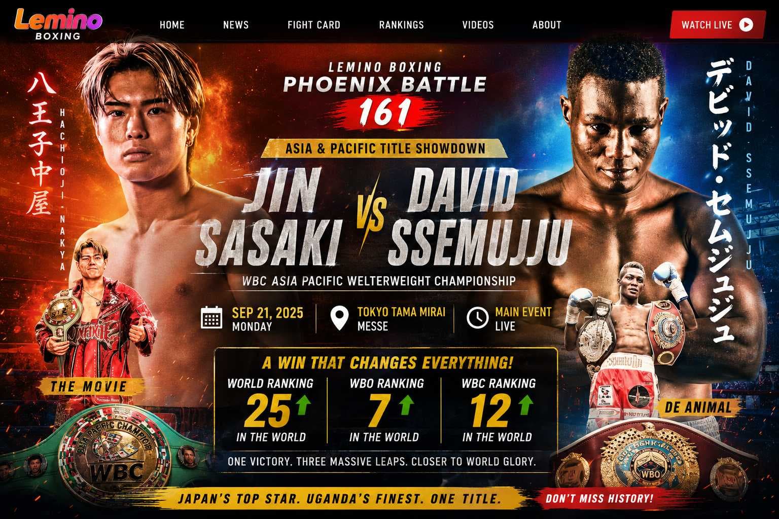 "Beat Jin Sasaki and Everything Changes: Ssemujju's Path to the World Top 25".